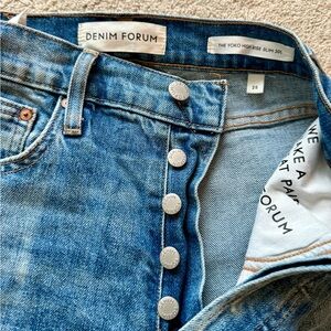 Denim Forum The Yoko High Rise Slim Jeans - Blue size 25x30